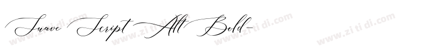 Suave Script AltBold字体转换